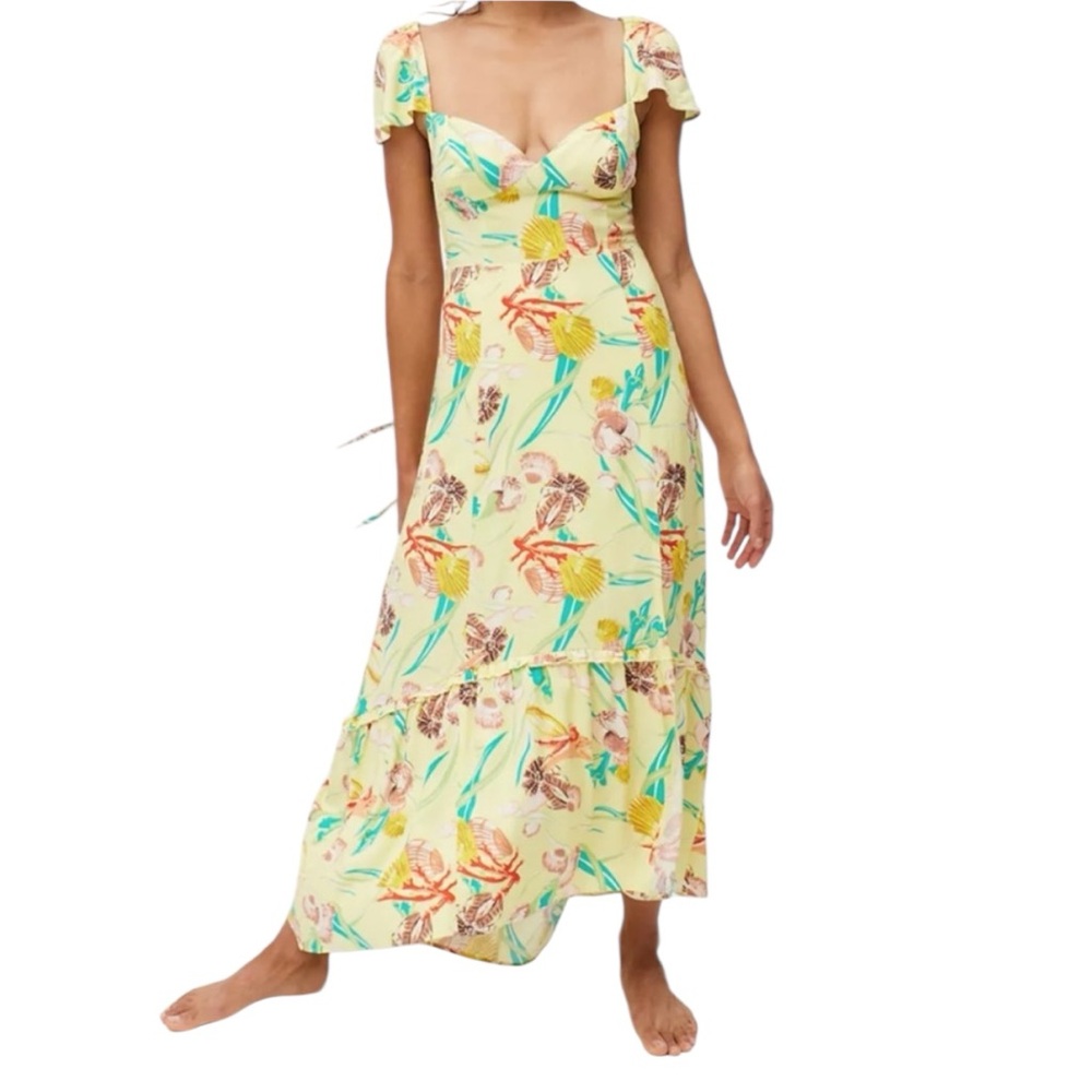 Urban Outfitters Siren Strappy Back Midi Dress